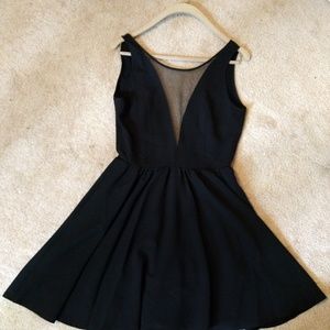 Black almost backless dress